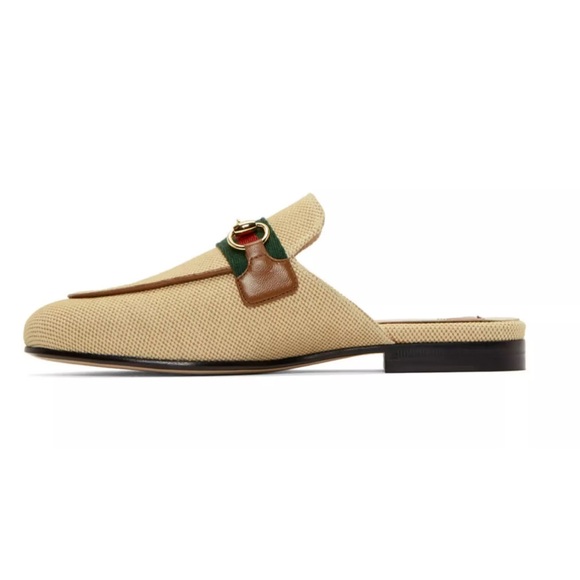 Gucci Princetown mules in canvas - Picture 2 of 12